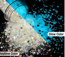 Chunky Glitter | 85gm | Glow In The Dark White Blue