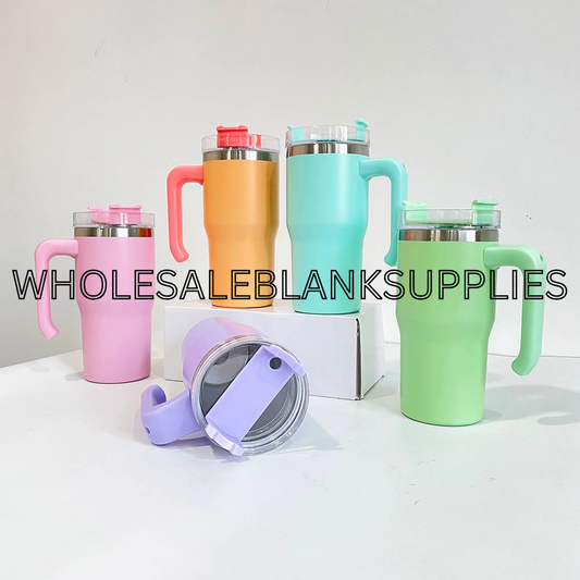 20oz Macaron Tumbler with Removable handle | Kids Stanley Dupes