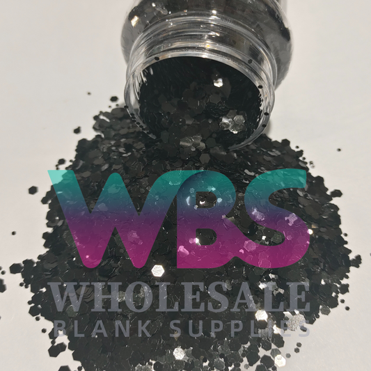 Chunky Glitter Bottle | 50gm | BLACK LUST