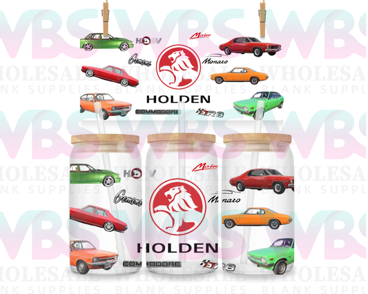 16oz UV DTF Libbey Wrap – Cars Holden #477