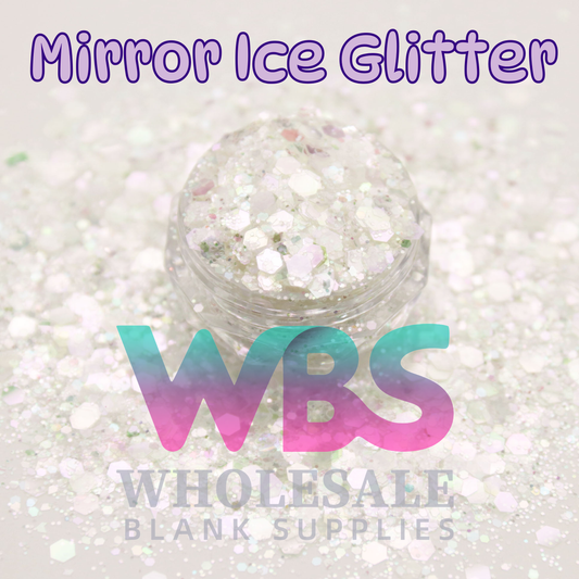 Ice White Mirror Ice Glitter | 50gm