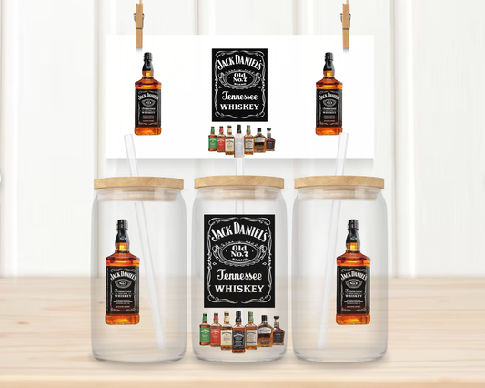 16oz UV DTF Libbey Wrap – Jack Daniels Alcohol #W20