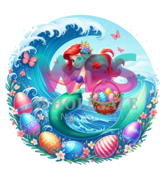 Easter Decal  | Little Mermaid #E25