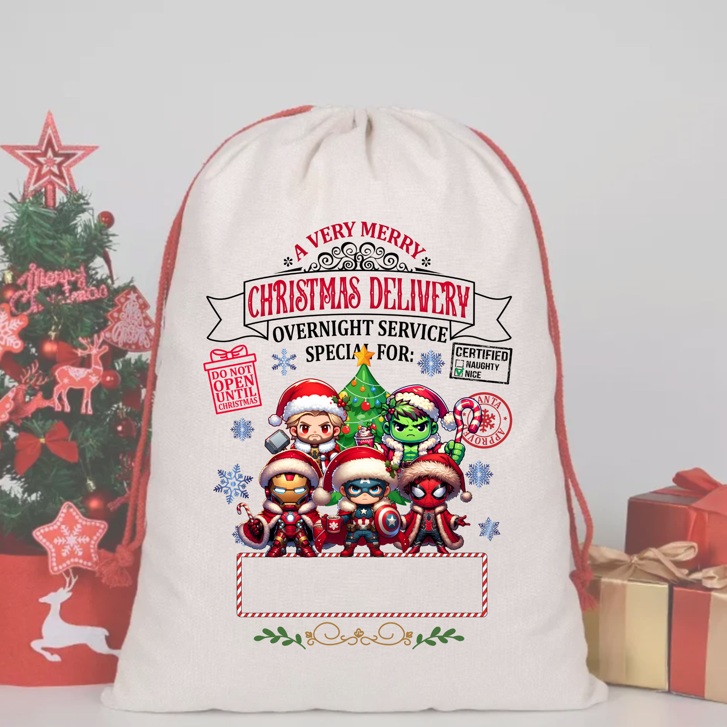 marvel team wbs4  SACK DTF – SPECIAL DELIVERY DTF Print  🎅💌 pre order