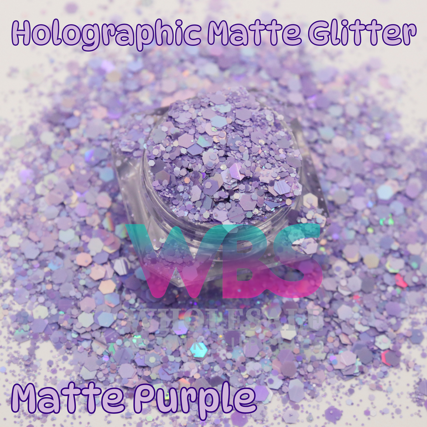 Holographic Matte Purple Chunky Glitter | 50gm