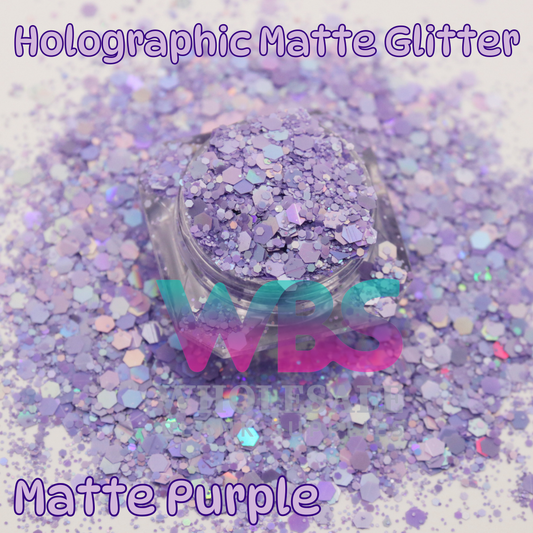 Holographic Matte Purple Chunky Glitter | 50gm