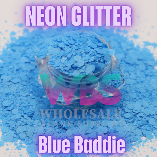 💙 BLUE BADDIE | Neon Glitter – 50gm💙