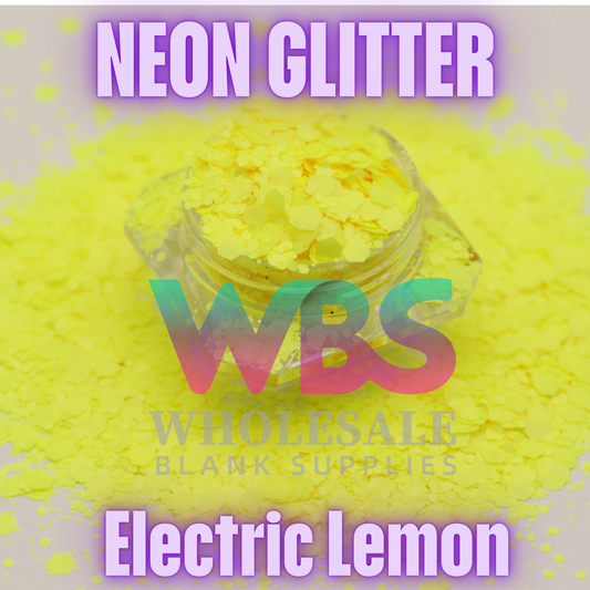 🍋 ELECTRIC LEMON | Neon Glitter – 50gm 🍋
