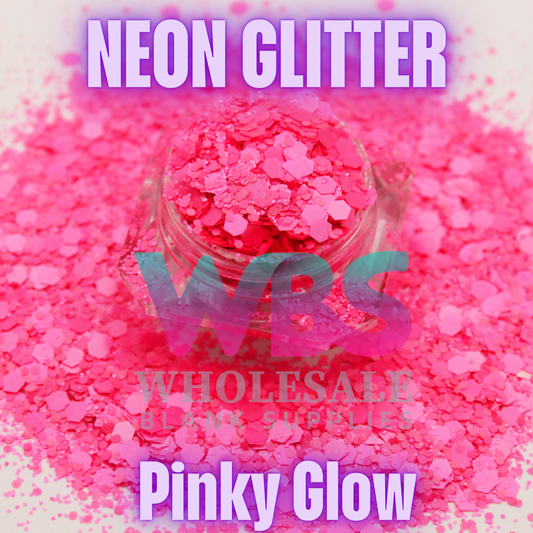 🌸 PINKY GLOW | Neon Glitter – 50gm🌸
