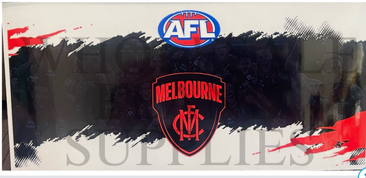 16oz UV DTF Libbey Wrap  AFL Melbourne sports #457