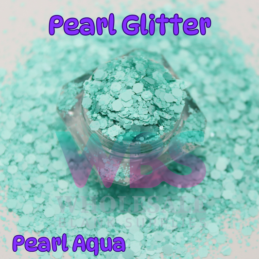 Pearl Aqua Chunky Glitter | 50gm