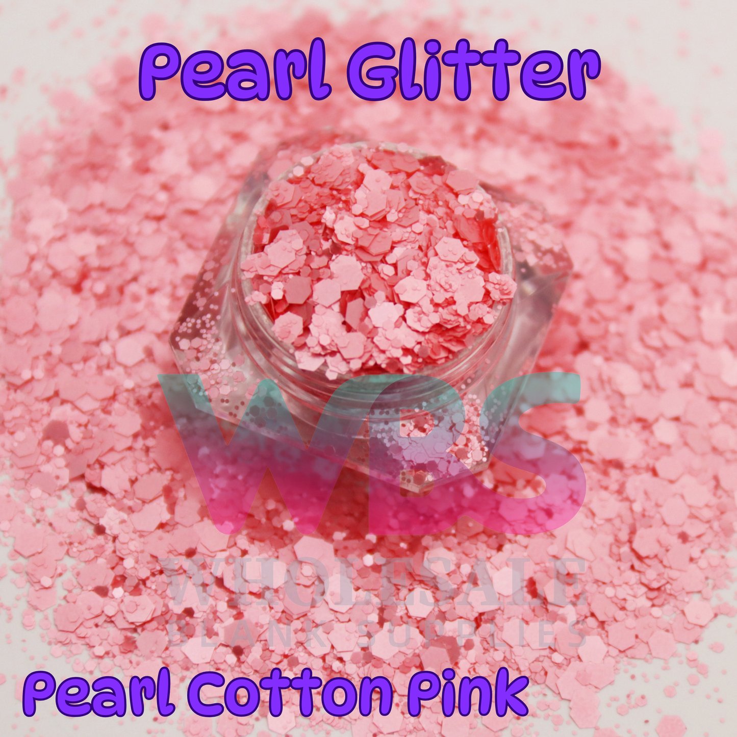 Pearl Cotton Pink Chunky Glitter | 50gm
