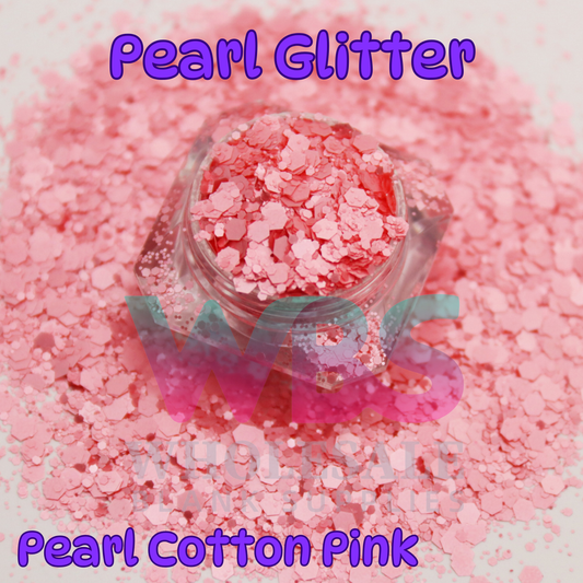 Pearl Cotton Pink Chunky Glitter | 50gm