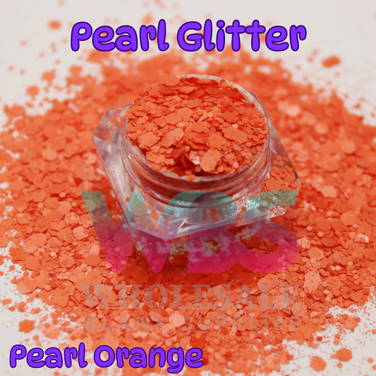 Pearl Orange Chunky Glitter | 50gm