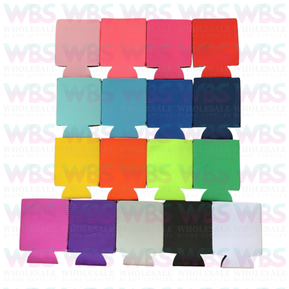 Blank Stubby Holders|  Foldable Blank Can Stubby Cooler | Neoprene