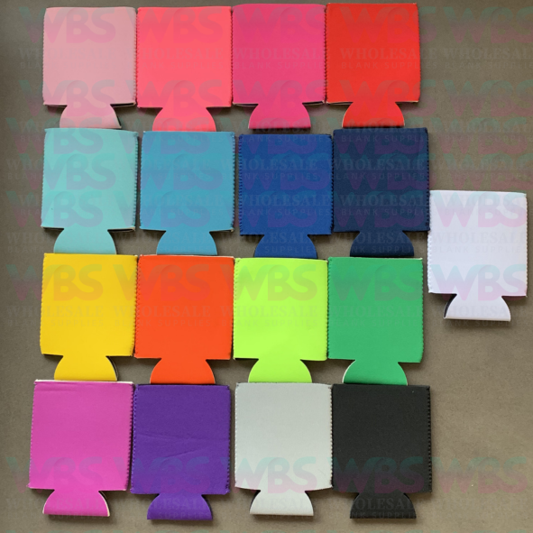 Blank Stubby Holders|  Foldable Blank Can Stubby Cooler | Neoprene