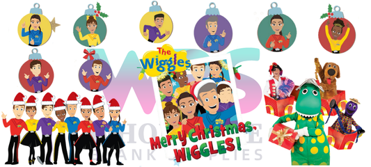 16oz UV DTF Libbey Wrap Christmas THE WIGGLES #W10