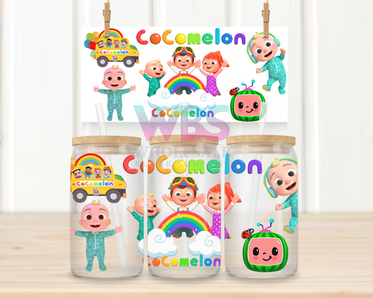 16oz UV DTF Libbey Wrap -  Cocomelon KIDS  #W31