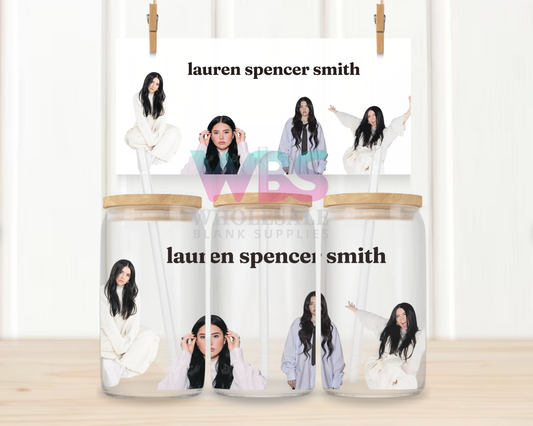 16oz UV DTF Libbey Wrap Lauren Spencer Smith Singer  #W47