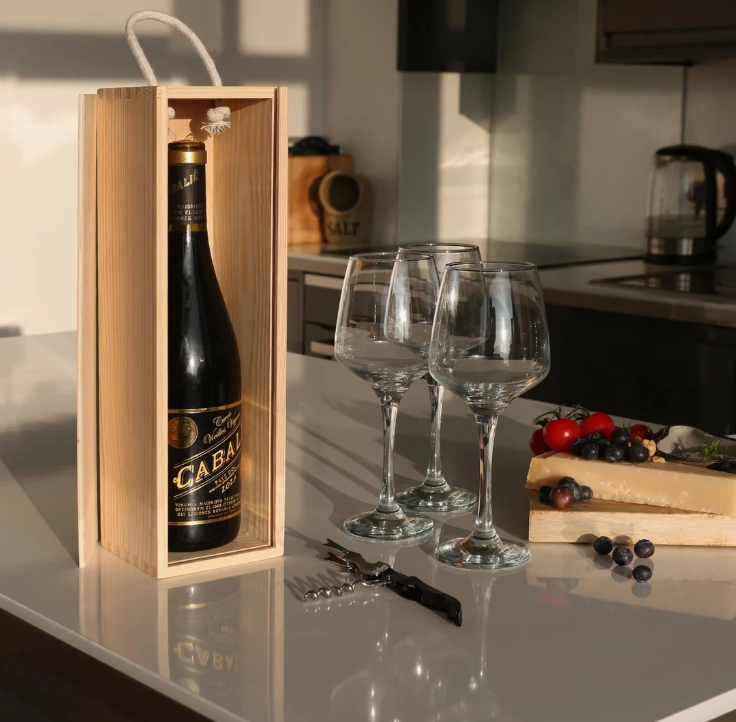 Single Bottle Wooden Wine Box